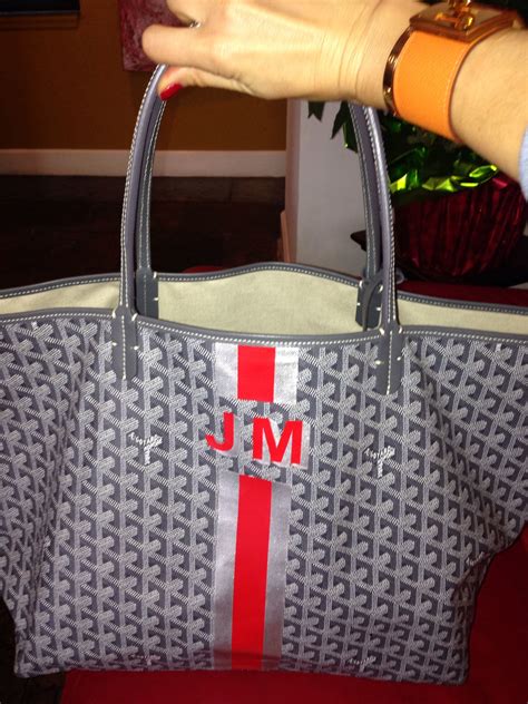 goyard monogram diy|cost of personalized goyard tote.